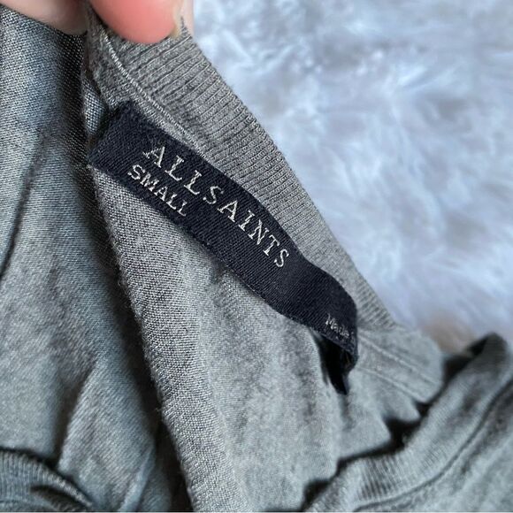 All Saints Wrap Front Crop Top Size Small - Picture 5 of 7